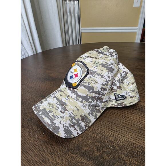 Pittsburgh Steelers New Era 9Twenty Camo WOMEN'S Adjustable Hat Cap EUC CLEAN - Picture 3 of 16